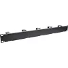 Panel de gestión de cables InLine 19 pulgadas, 5 soportes pequeños, RAL9005, negro