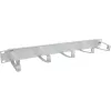 Panel de gestión de cables InLine 19110D 19 pulgadas gris con 5 soportes grandes