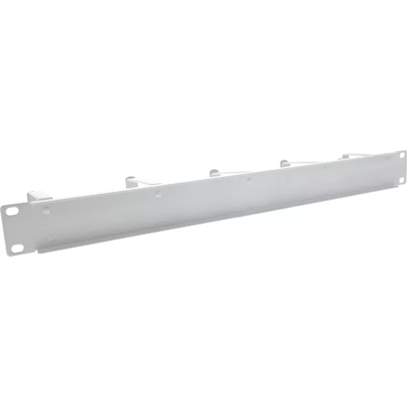 Panel de gestión de cables InLine 19110D 19 pulgadas gris con 5 soportes grandes
