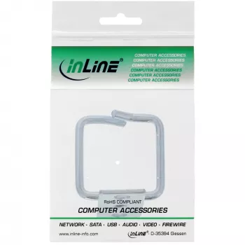 Soporte para cables InLine, metal, galvanizado, 40x40mm