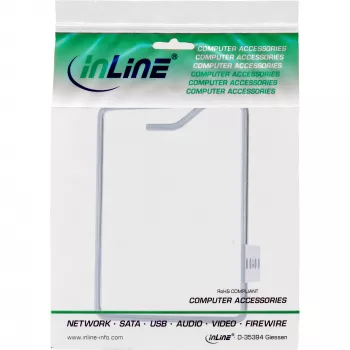 InLine Soporte para cables, acero galvanizado, apertura en el lado corto, 140x100 mm
