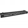 Panel de gestión de cables InLine 19 pulgadas 1U, RAL 9005 negro