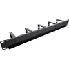 Panel de gestión de cables InLine 19110O 19 pulgadas negro metal 5 soportes