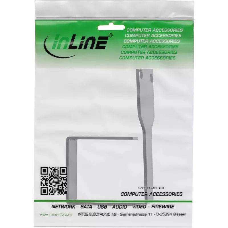 Soporte para cables InLine 19110R metal 50x60mm negro