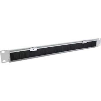 Panel pasacables InLine 19111E placa de entrada de cables 19 pulgadas con cepillo RAL 7035 gris