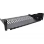 Bandeja para rack InLine 19 pulgadas 250 mm 20 kg 2U RAL 9005 negro