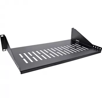 Bandeja para rack InLine 19 pulgadas 250 mm 20 kg 2U RAL 9005 negro