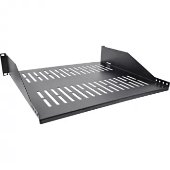 Bandeja para rack InLine 19 pulgadas 400mm 20kg 2U RAL 9005 negro