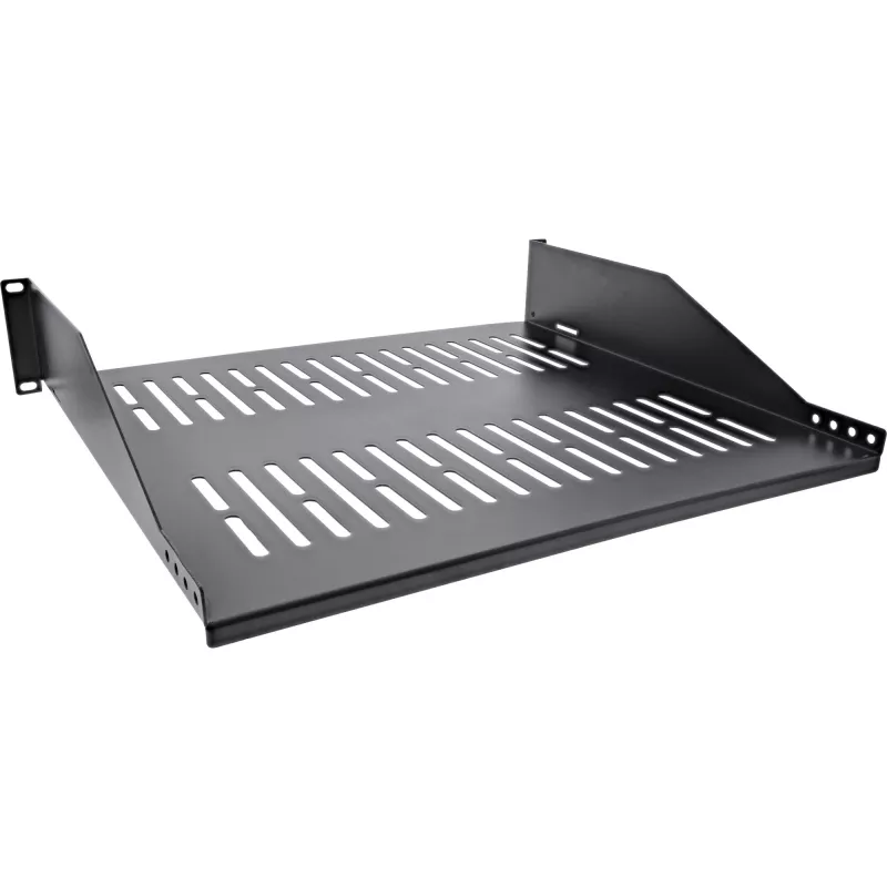 Bandeja para rack InLine 19 pulgadas 400mm 20kg 2U RAL 9005 negro