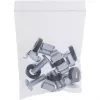 Placas de entrada de cables InLine 19 pulgadas con inserto de cepillo y 4 soportes, 1U, RAL 7035