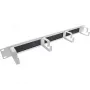 Placas de entrada de cables InLine 19 pulgadas con inserto de cepillo y 4 soportes, 1U, RAL 7035