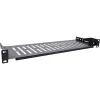 Bandeja InLine 19 pulgadas, 150 mm, 10 kg, 1U, RAL 9005 negro
