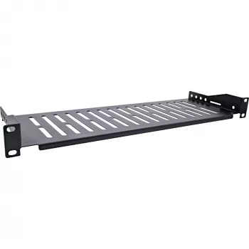 Bandeja InLine 19 pulgadas, 150 mm, 10 kg, 1U, RAL 9005 negro