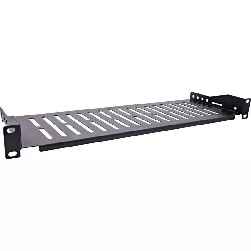 Bandeja InLine 19 pulgadas, 150 mm, 10 kg, 1U, RAL 9005 negro