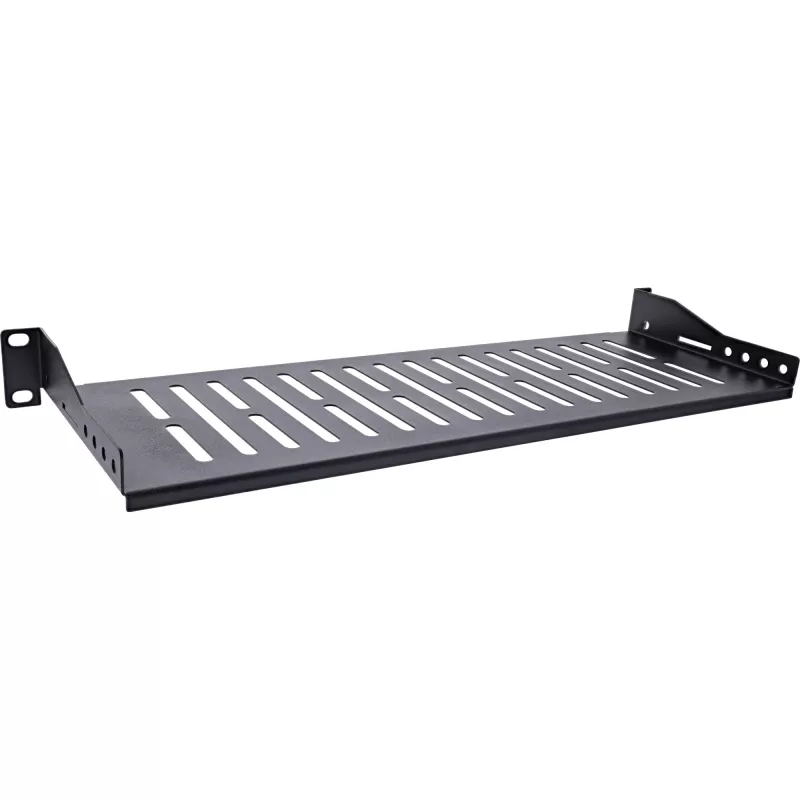 Bandeja InLine 19 pulgadas, 150 mm, 10 kg, 1U, RAL 9005 negro