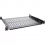 Bandeja InLine 19 pulgadas, 350 mm, 50 kg, 1U, RAL 9005 negro