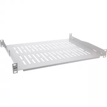 Bandeja InLine 19 pulgadas, 350 mm, 50 kg, 1U, RAL 7035 gris