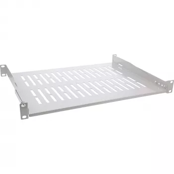 Bandeja InLine 19 pulgadas, 350 mm, 50 kg, 1U, RAL 7035 gris
