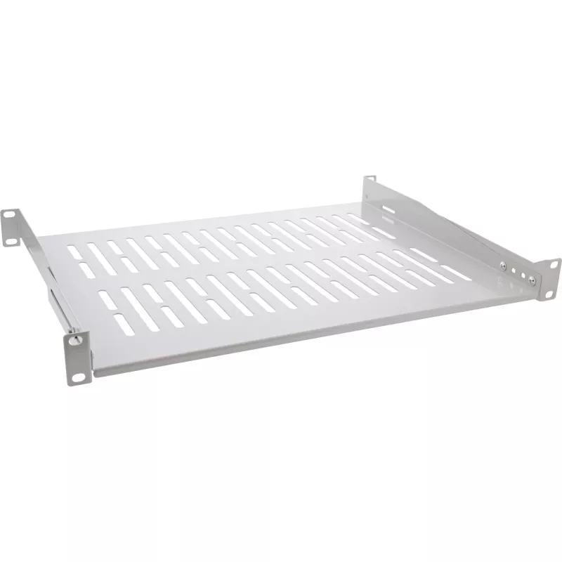 Bandeja InLine 19 pulgadas, 350 mm, 50 kg, 1U, RAL 7035 gris