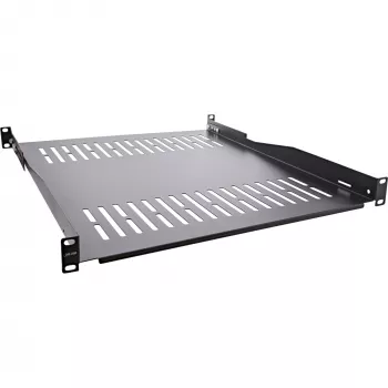 Bandeja InLine 19 pulgadas, 550 mm, 50 kg, 1U, RAL 9005 negro