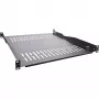 Bandeja InLine 19 pulgadas, 550 mm, 50 kg, 1U, RAL 9005 negro