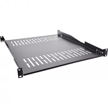 Bandeja InLine 19 pulgadas, 550 mm, 50 kg, 1U, RAL 9005 negro