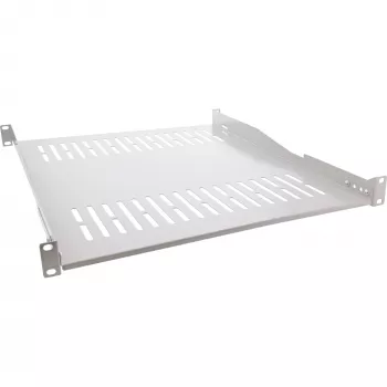 Bandeja InLine 19 pulgadas, 550 mm, 50 kg, 1U, RAL 7035 gris