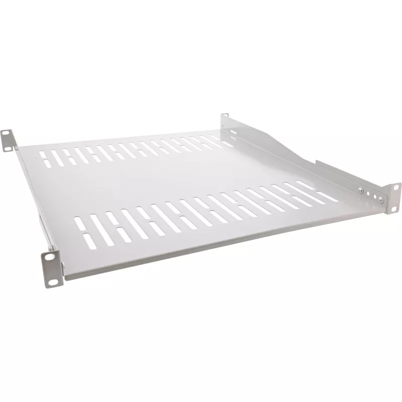 Bandeja InLine 19 pulgadas, 550 mm, 50 kg, 1U, RAL 7035 gris