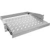 Bandeja ajustable InLine 19114J gris acero 350 mm de profundidad
