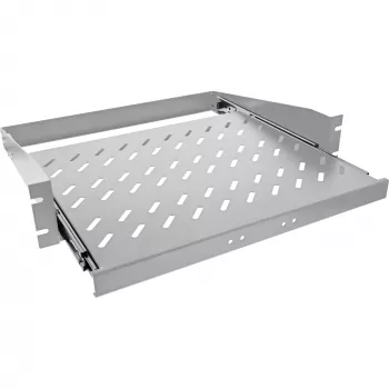 Bandeja ajustable InLine 19114J gris acero 350 mm de profundidad