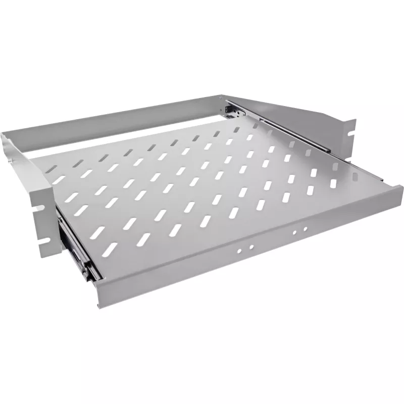 Bandeja ajustable InLine 19114J gris acero 350 mm de profundidad