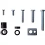 Set de montaje InLine 23100A 40 piezas zinc para soporte de pared para TV