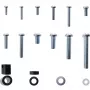 Set de tornillos InLine 68 piezas para soporte de pared para TV, set de montaje, pared, zinc, 68 uds., 100 mm, 150 mm