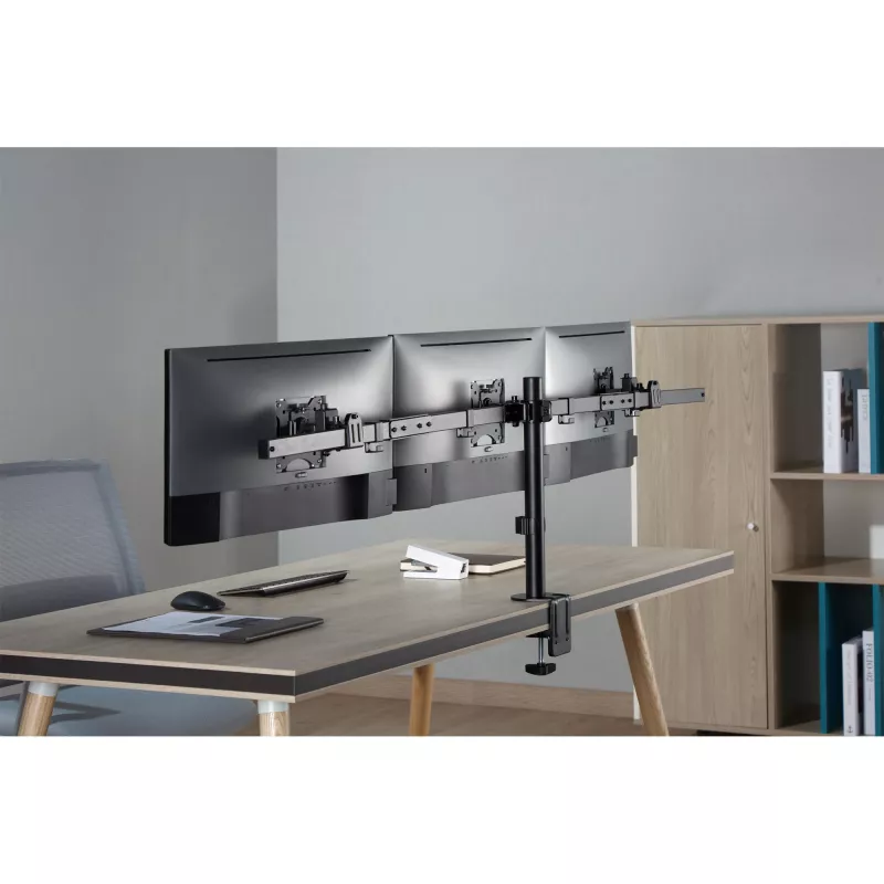 Soporte de escritorio InLine para 3x TV / LED / TFT hasta 81cm 32 pulgadas máx. 7kg