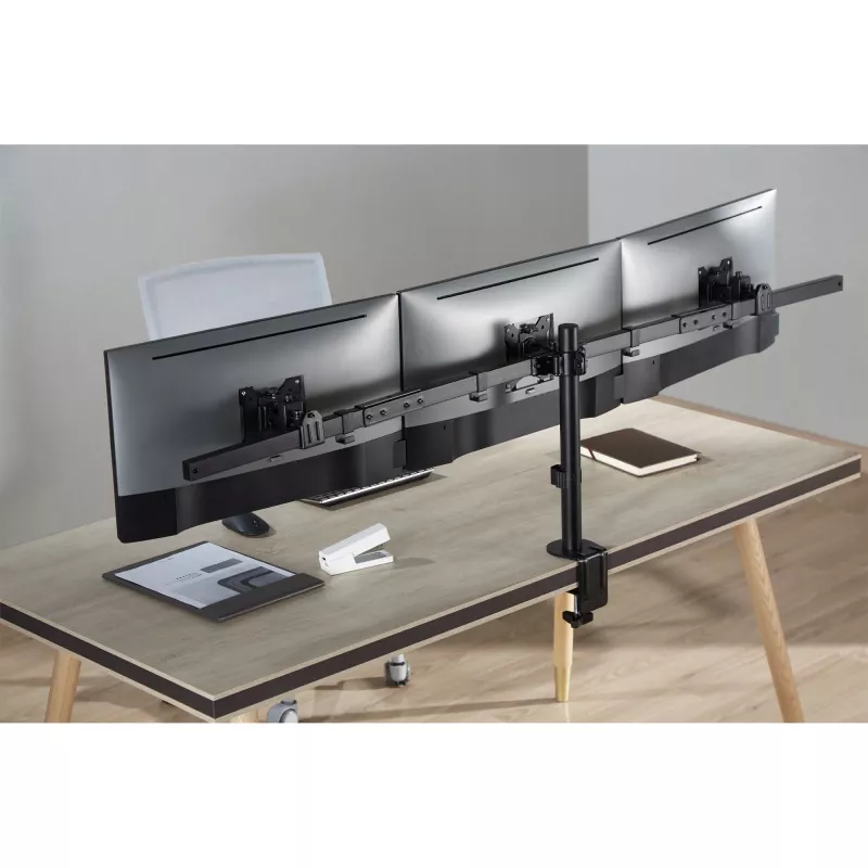 Soporte de escritorio InLine para 3x TV / LED / TFT hasta 81cm 32 pulgadas máx. 7kg