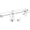 Soporte de escritorio InLine para 3x TV / LED / TFT hasta 81cm 32 pulgadas máx. 7kg