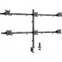 Soporte de mesa InLine para 6x TV / LED / TFT hasta 81cm 32 pulgadas máx. 7kg negro