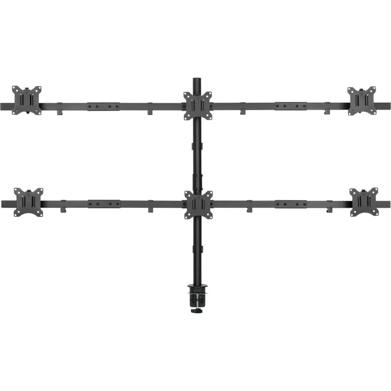 Soporte de mesa InLine para 6x TV / LED / TFT hasta 81cm 32 pulgadas máx. 7kg negro