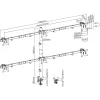 Soporte de mesa InLine para 6x TV / LED / TFT hasta 81cm 32 pulgadas máx. 7kg negro