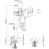 Soporte de escritorio InLine para TV / LED / TFT hasta 81cm 32 pulgadas máx. 9kg negro