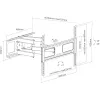 Soporte de pared InLine para pantalla 94-178cm 37-70 pulgadas máx. 50kg