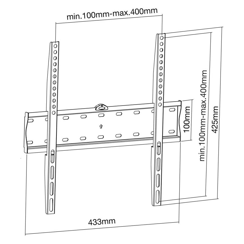 Soporte de pared InLine Basic 23112A para televisor plano 32–55 pulgadas