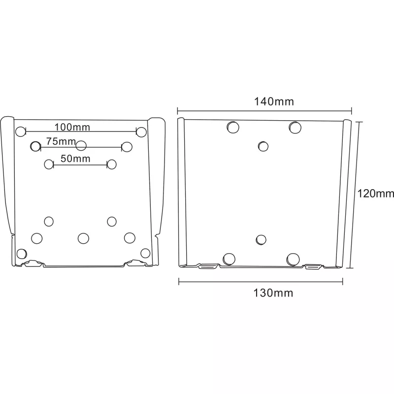 Soporte de pared InLine para TFT 33-69 cm 13-27 pulgadas máx. 30 kg