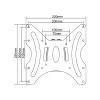 Soporte de pared InLine para TFT 58-107cm 23 - 42 pulgadas máx. 30kg