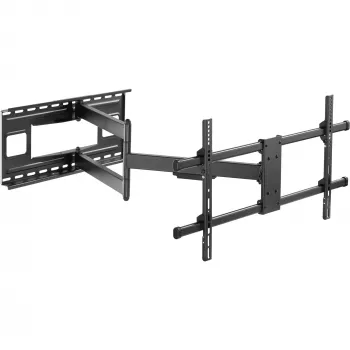 Soporte de pared para TV InLine XL-Arm Full-Motion, para televisor plano de 43-80 pulgadas, máx. 50kg