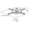 Soporte de pared InLine para proyector / proyector max. 20 kg