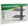 Soporte de pared InLine, para DVD, Bluray, receptor de satélite, max. 8 kg, negro