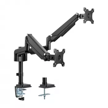Soporte de mesa con elevador InLine para dos monitores hasta 82 cm (32