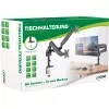 Soporte de mesa con elevador InLine para dos monitores hasta 82 cm (32