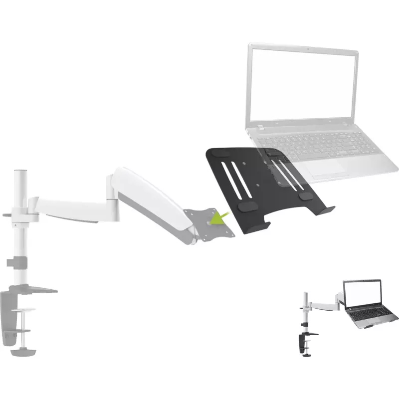 Soporte / atril para portátil InLine con adaptador VESA 75